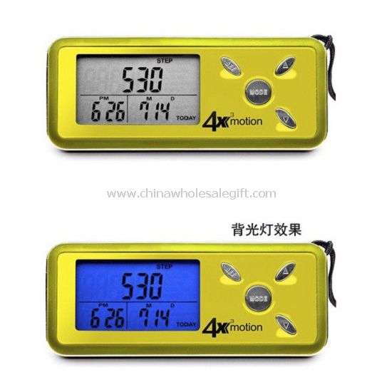 3D Sensor Backlight Pedometer