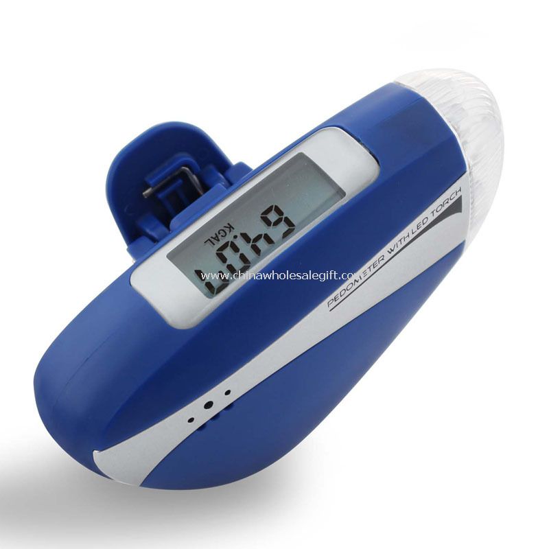 Pedometer with LED Light and Emergency Warning