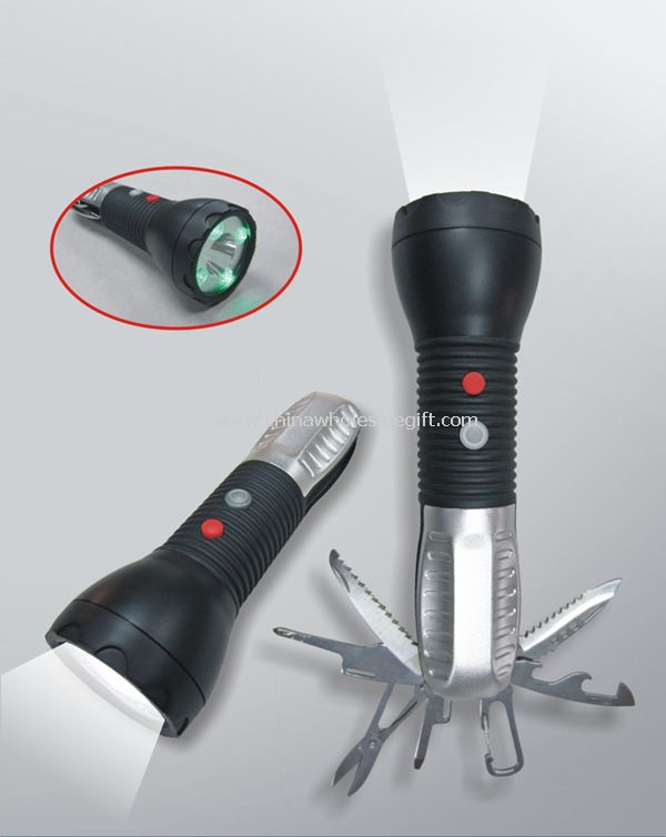 Multi-function Tool flashlight with Emergency lamp