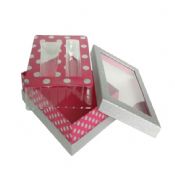 Caixa colorida com janela de PVC para caixa de cosmética images