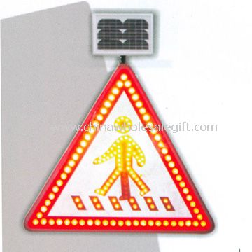 Placas de sinal de trânsito solar