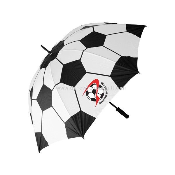 Футбольный дизайн гольф зонтик из стекловолокна