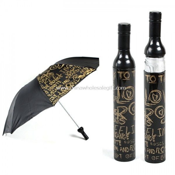Forma de garrafa, guarda-chuvas