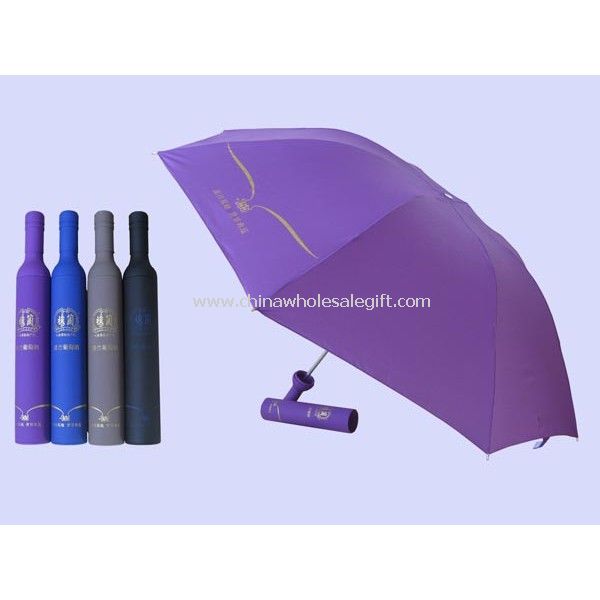 Logotipo impresso garrafa guarda-chuva