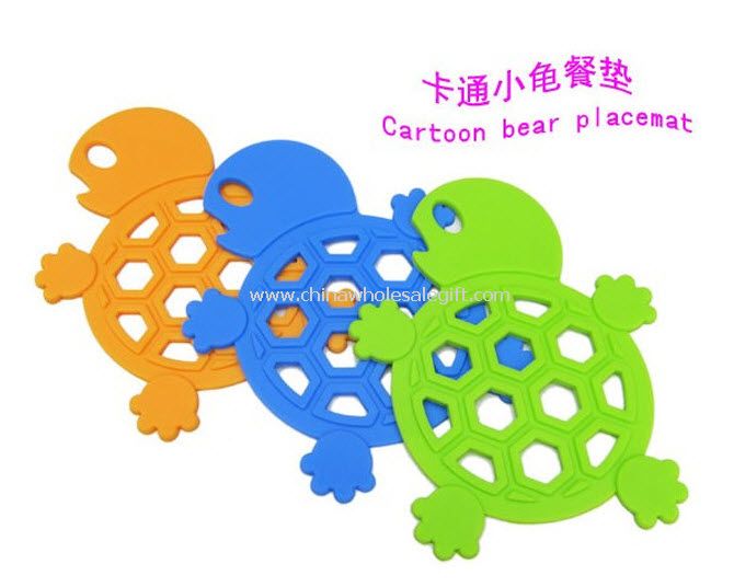 Kaplumbağa şekil silikon coaster