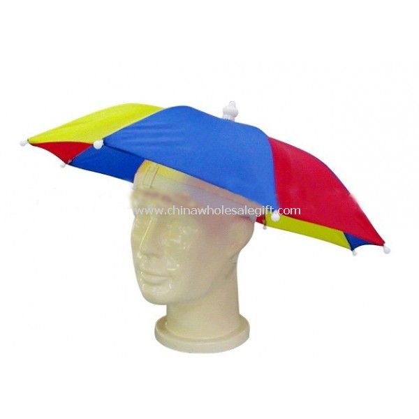 Głową parasol, umbrella kapelusz