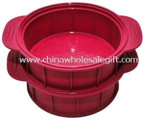 Double layers silicone steamer
