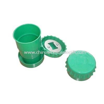 FOLDABLE CUP WITH BOTTLE OPNER