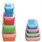 SILICONE collapsible lunch box with pp lid small picture