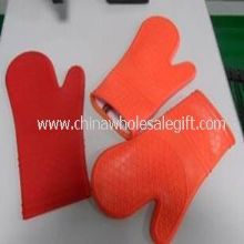 Silicone glove with cotton lining inside images