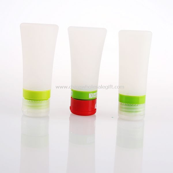 Heat resistant BPA free 3OZ silicone travel bottle