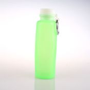 Collapsible silicone water bottle images