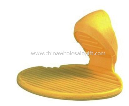 Yellow silicone pot holder