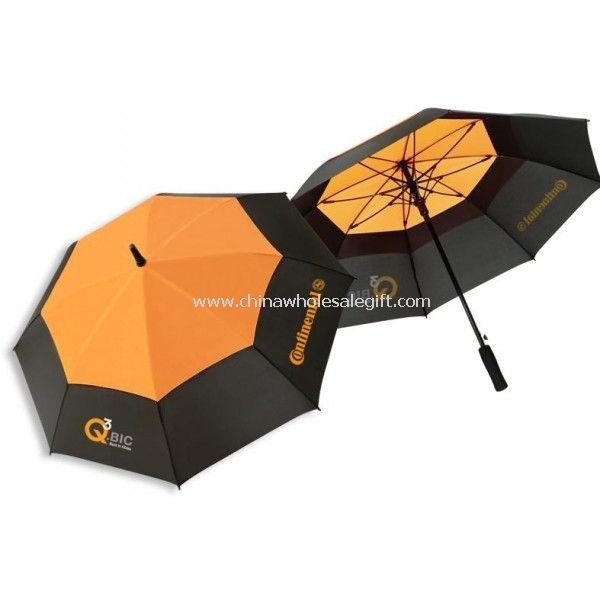 Double Layer Fibreglass Golf Umbrella