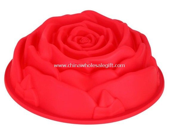 Rosed shaped silicone bakeware