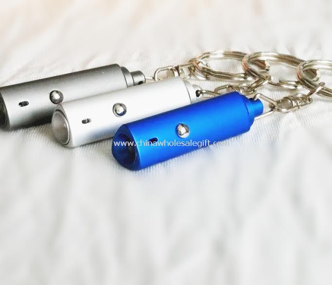 Mini led flashlight with keychain