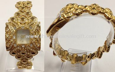 Gold Crystal Watch
