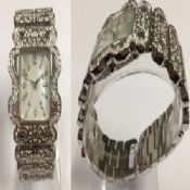 Silver diamonds watch images