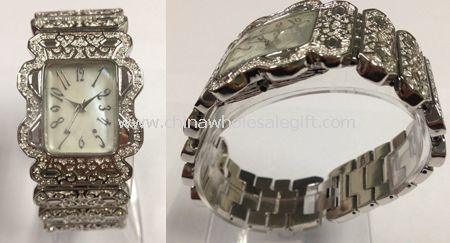 Sølv diamanter watch