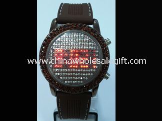 Led crystal silicon watch