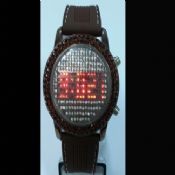 Led crystal silicon watch images