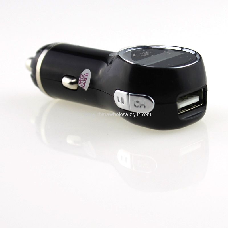 Smart car FM transmitter and charger