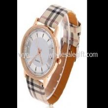 Plaid Leather Watch images