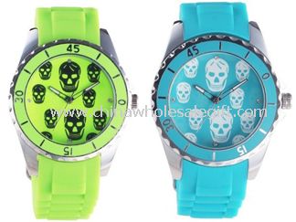 Skull silicon watch