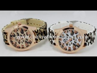 Leopard silikonowy zegarek