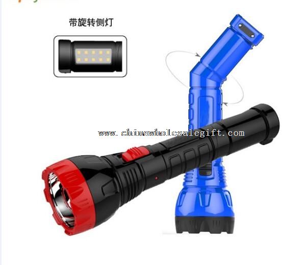 2W high power led rechargeable plastic led flashlights torchlight