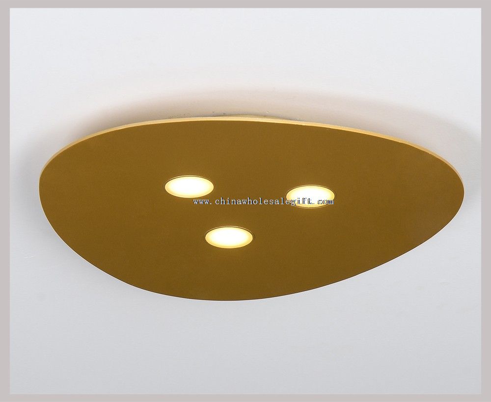 3*w Gold body color led ceiling light