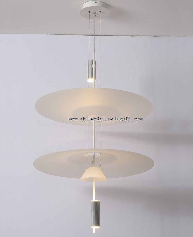Lámpara Chandelier de 36 LED de aluminio + acrílico
