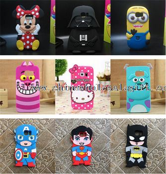 3D cute images silicone phone cases