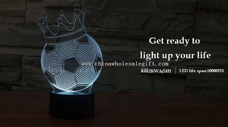3D lampada di notte foto personalizzato, luce principale di notte