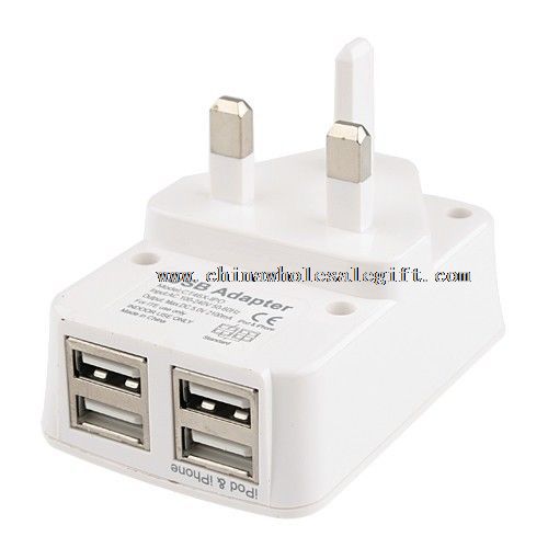 4 ports USB wall charger