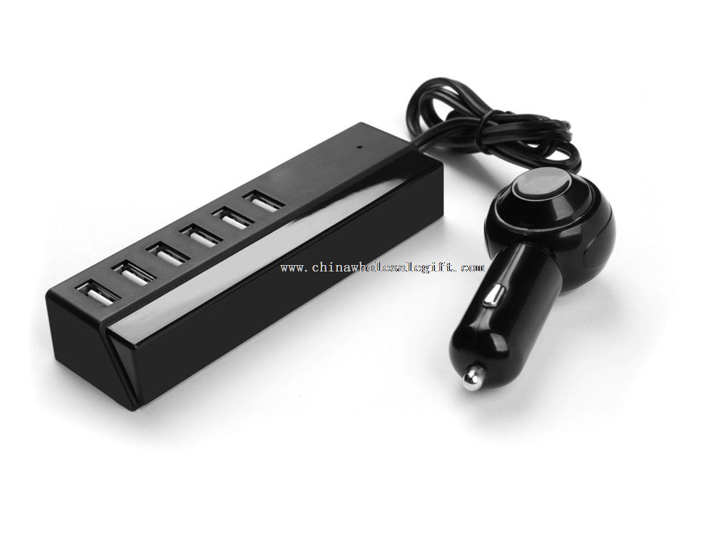 6-порт USB автомобільний зарядний пристрій