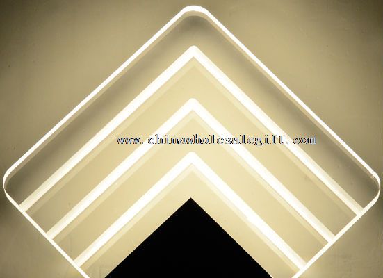 6W cálida pared blanco moderno espejo lámpara Led