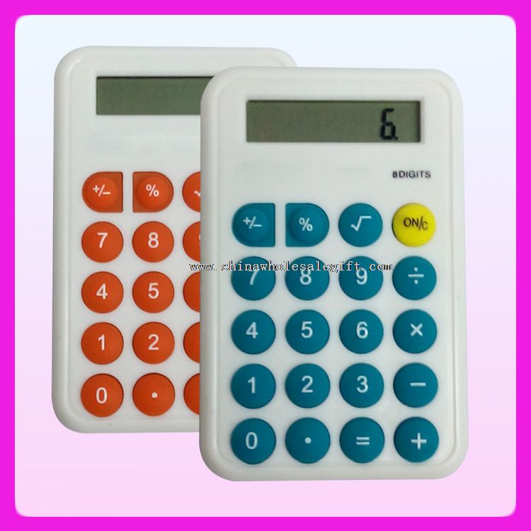 8 digit silikon Kalkulator