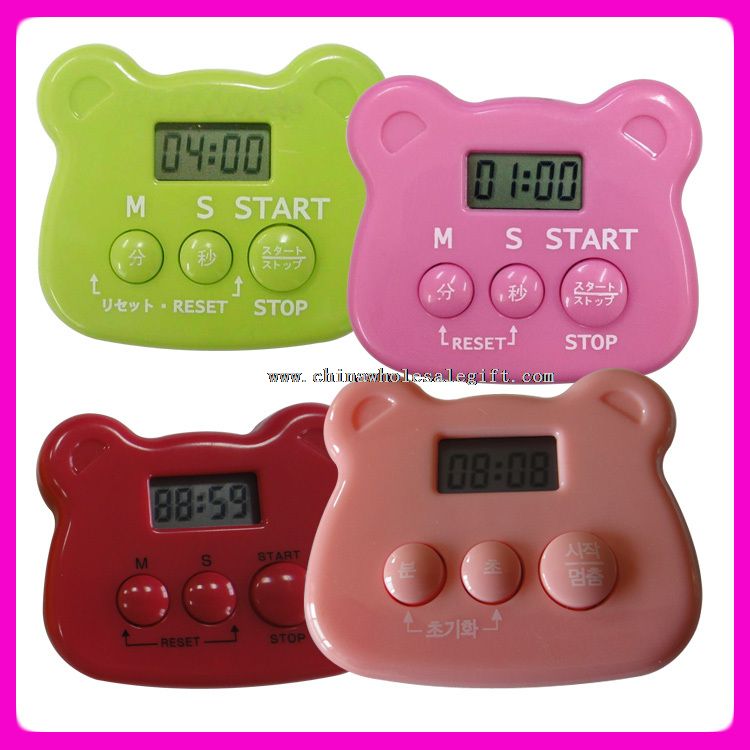 Bear shape digital countdown timer