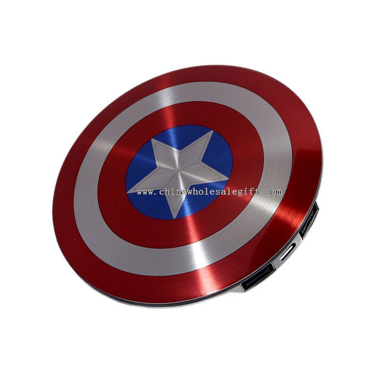 Escudo de Capitán América poder Banco 6800mAh