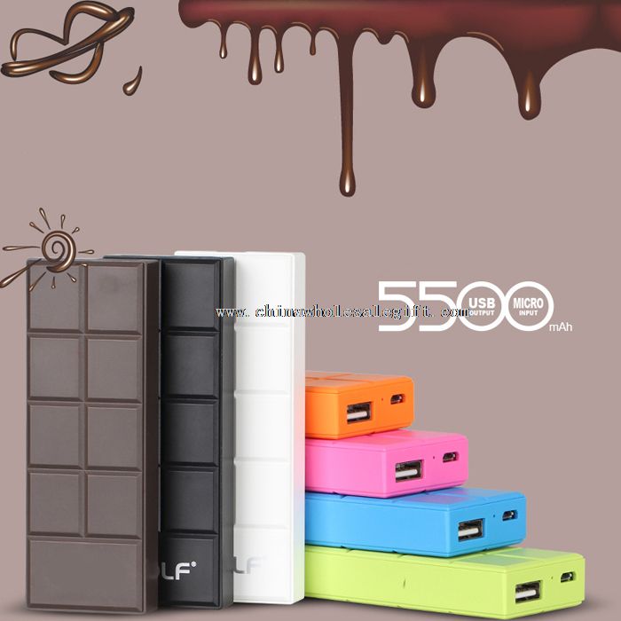 Banco de chocolate energia móvel portátil