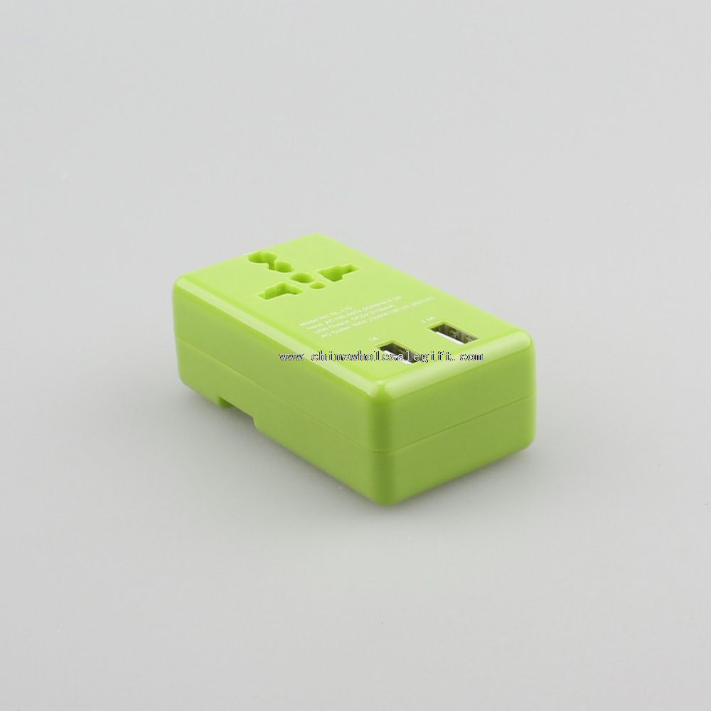 Adaptorul de încărcător USB Dual colorate