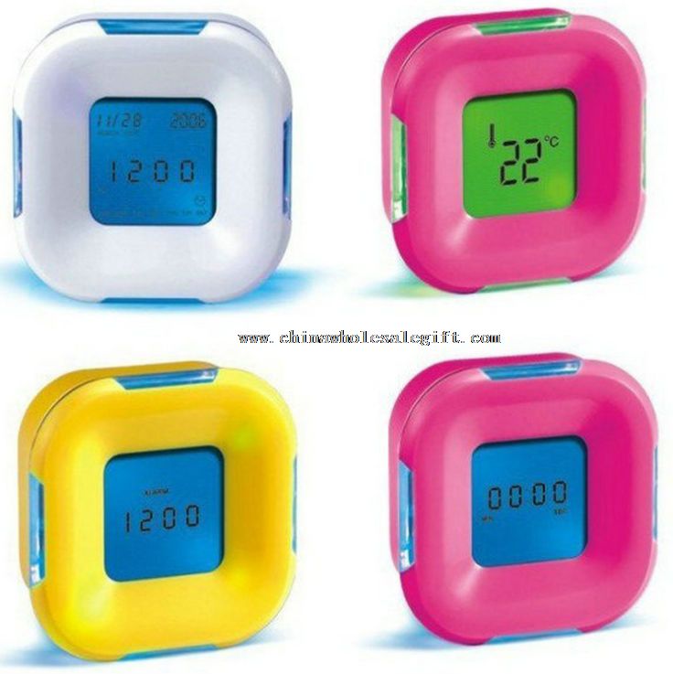 Colorful electronic clock