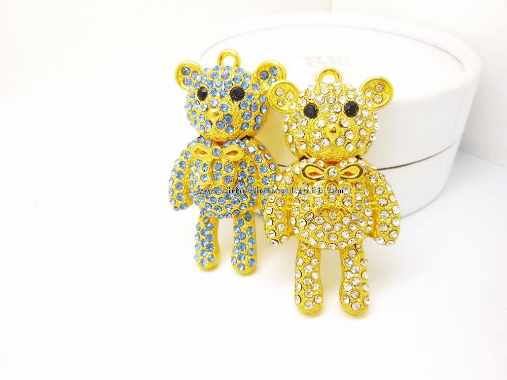 Kreative smykker honey bear usb opblussen drive