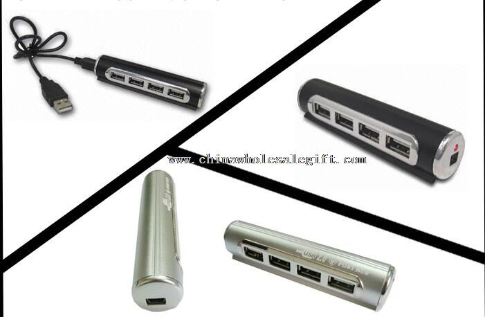 Cilindro USB Hub de 4 puertos