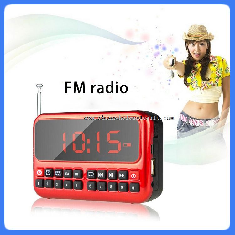 Radio Clock & Digital digital dengan pembicara