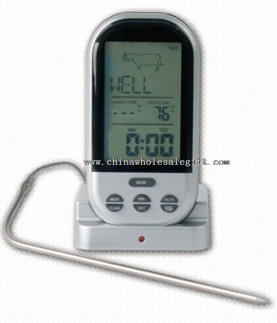 Digital lcd display l barbecue meat thermometer