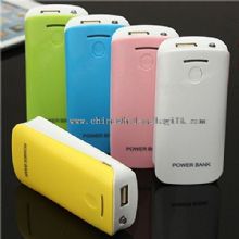 Colorful mini 5200mah powerbank with single usb charger images