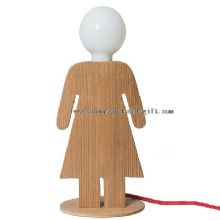 Couples Design Wooden Bedroom Table Lamp images