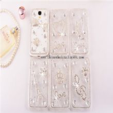 Crown Heart Mirror Bling Phone Cases cover images